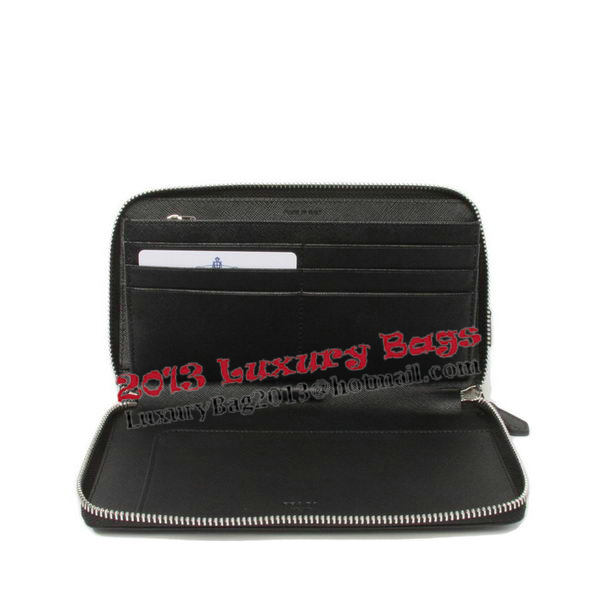 Prada Saffiano Leather Wallets 1M1188 Black Prada Saffiano Leather Wallets 1M1188 Black