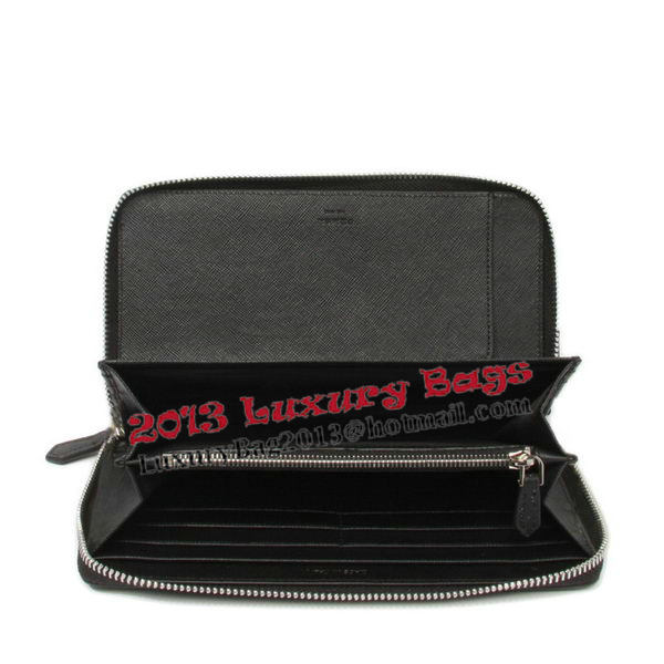 Prada Saffiano Leather Wallets 1M1188 Black Prada Saffiano Leather Wallets 1M1188 Black