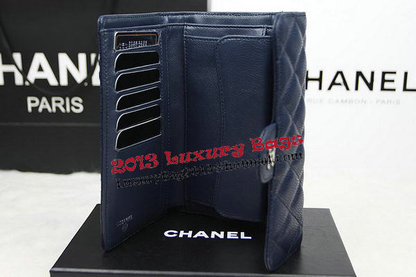 Chanel Tri-Fold Wallet Original Cannage Pattern Leather CHA31506 Royal Chanel Tri-Fold Wallet Original Cannage Pattern Leather CHA31506 Royal