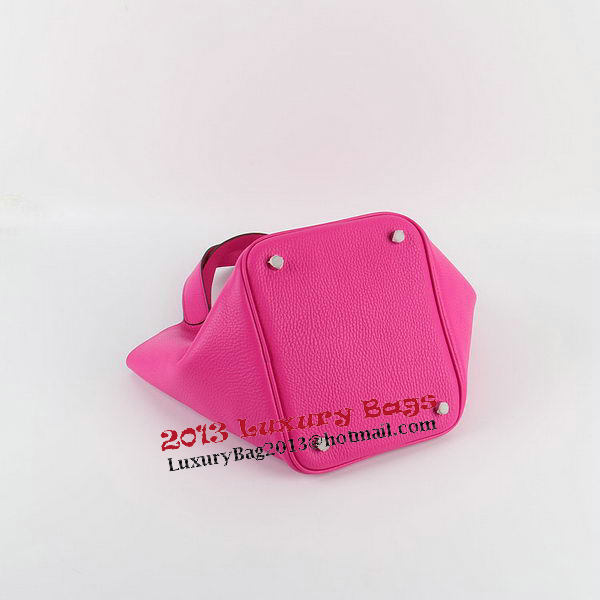 Hermes Picotin Lock PM Bag in Clemence Leather H8615 Rose