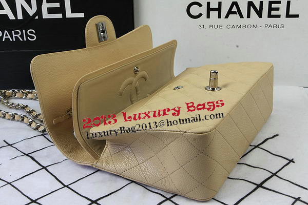 Chanel 2.55 Series Bags Apricot Cannage Pattern Leather CFA1112 Silver Chanel 2.55 Series Bags Apricot Cannage Pattern Leather CFA1112 Silver