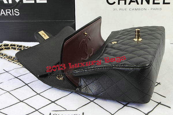 Chanel 2.55 Series Bags Black Cannage Pattern Leather CFA1112 Gold Chanel 2.55 Series Bags Black Cannage Pattern Leather CFA1112 Gold
