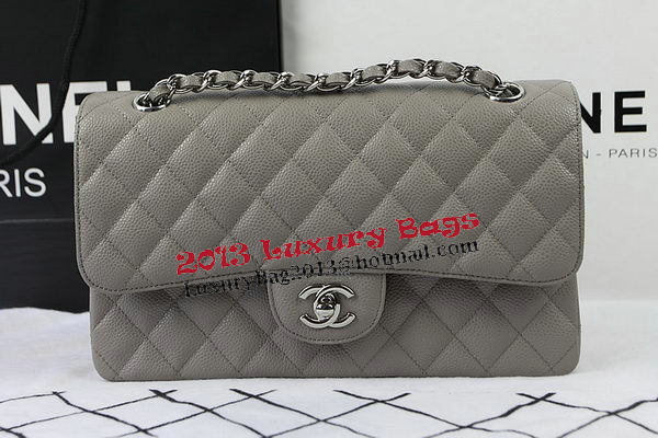 Chanel 2.55 Series Bags Grey Cannage Pattern Leather CFA1112 Silver Chanel 2.55 Series Bags Grey Cannage Pattern Leather CFA1112 Silver