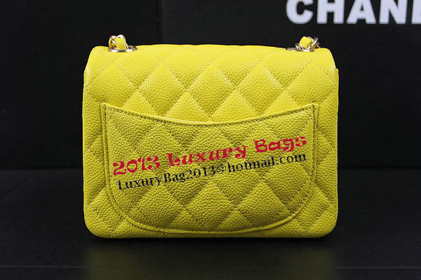 Chanel Classic MINI Flap Bag Lemon Cannage Pattern CF1115 Gold Chanel Classic MINI Flap Bag Lemon Cannage Pattern CF1115 Gold