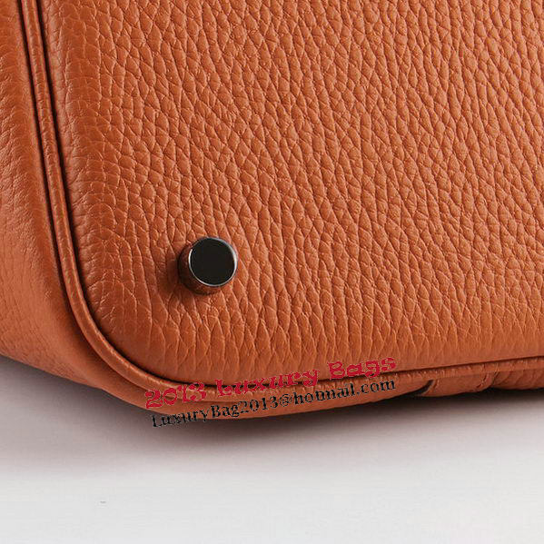 Hermes Picotin Lock MM Bags Clemence Leather H8616 Orange Hermes Picotin Lock MM Bags Clemence Leather H8616 Orange