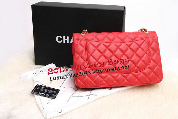 Chanel Jumbo Double Flaps Bags Original Lambskin Leather A36097 Red Chanel Jumbo Double Flaps Bags Original Lambskin Leather A36097 Red