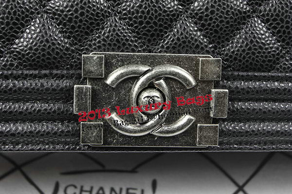 Boy Chanel Flap Shoulder Bag Original Cannage Pattern A67087 Black Boy Chanel Flap Shoulder Bag Original Cannage Pattern A67087 Black