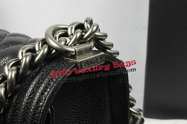 Boy Chanel Flap Shoulder Bag Original Cannage Pattern A67087 Black Boy Chanel Flap Shoulder Bag Original Cannage Pattern A67087 Black