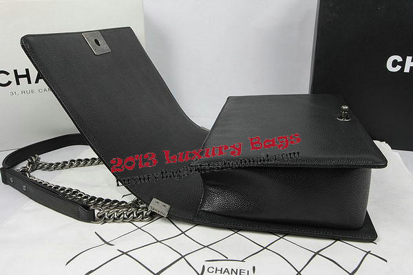 Boy Chanel Flap Shoulder Bag Original Cannage Pattern A67087 Black Boy Chanel Flap Shoulder Bag Original Cannage Pattern A67087 Black