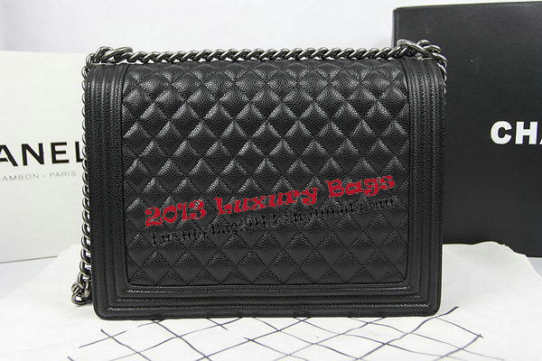 Boy Chanel Flap Shoulder Bag Original Cannage Pattern A67087 Black Boy Chanel Flap Shoulder Bag Original Cannage Pattern A67087 Black