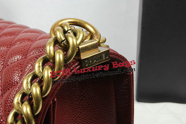 Boy Chanel Flap Shoulder Bag Original Cannage Pattern A67087 Burgundy Boy Chanel Flap Shoulder Bag Original Cannage Pattern A67087 Burgundy