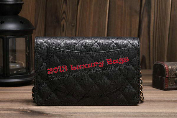 Chanel mini Flap Bag A33814 Black Cannage Pattern Gold Chanel mini Flap Bag A33814 Black Cannage Pattern Gold