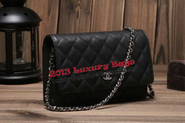 Chanel mini Flap Bag A33814 Black Cannage Pattern Silver Chanel mini Flap Bag A33814 Black Cannage Pattern Silver