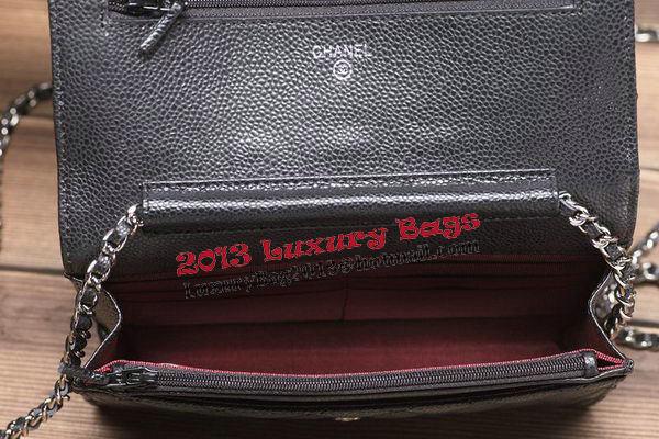 Chanel mini Flap Bag A33814 Black Cannage Pattern Silver Chanel mini Flap Bag A33814 Black Cannage Pattern Silver