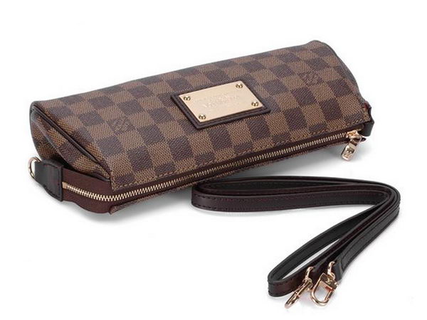 Louis Vuitton N55213 Damier Ebene Canvas Eva Clutch Louis Vuitton N55213 Damier Ebene Canvas Eva Clutch