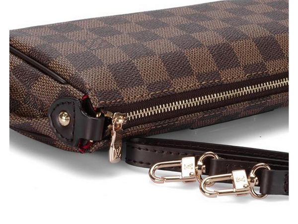 Louis Vuitton N55213 Damier Ebene Canvas Eva Clutch Louis Vuitton N55213 Damier Ebene Canvas Eva Clutch