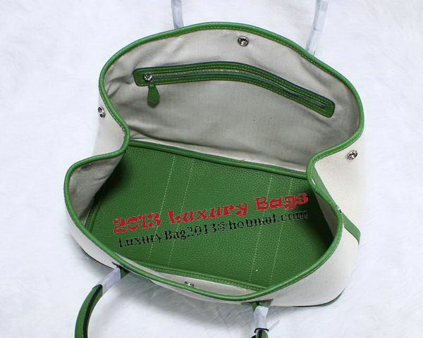Hermes Garden Party 36cm Tote Bag Canvas Green Hermes Garden Party 36cm Tote Bag Canvas Green
