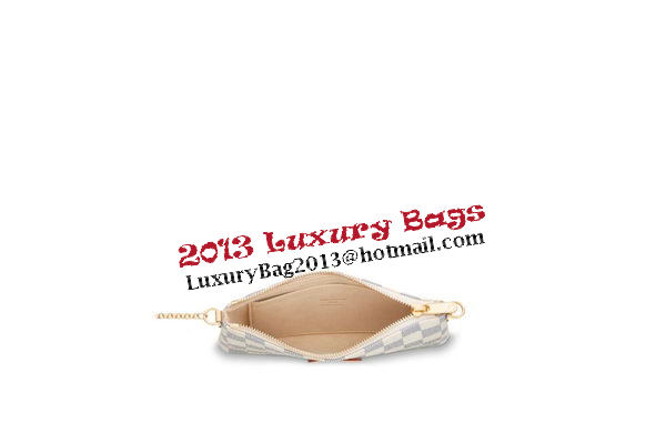 Louis Vuitton Damier Azur Canvas MILLA CLUTCH MM N60027 Louis Vuitton Damier Azur Canvas MILLA CLUTCH MM N60027