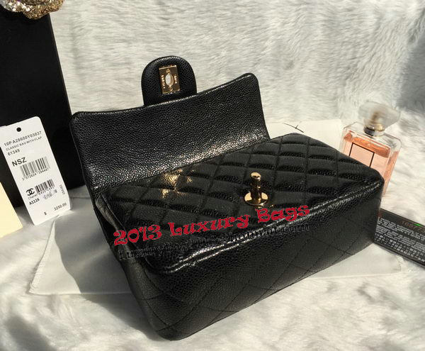 Chanel Classic Flap Bags black Original Cannage Patterns A1116 Gold Chanel Classic Flap Bags black Original Cannage Patterns A1116 Gold