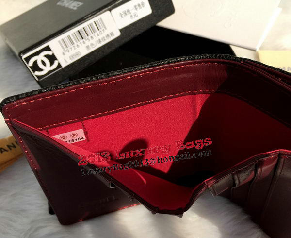 Chanel Matelasse Bi-Fold Wallet Cannage Patterns A48980 Black Chanel Matelasse Bi-Fold Wallet Cannage Patterns A48980 Black