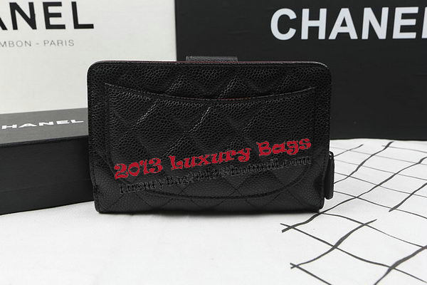 Chanel Matelasse Bi-Fold Wallet Black Original Cannage Pattern A48667 Silver Chanel Matelasse Bi-Fold Wallet Black Original Cannage Pattern A48667 Silver