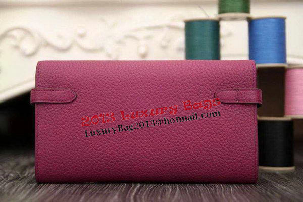 Hermes Kelly Wallet Togo Leather Bi-Fold Purse HA708W Peach Hermes Kelly Wallet Togo Leather Bi-Fold Purse HA708W Peach