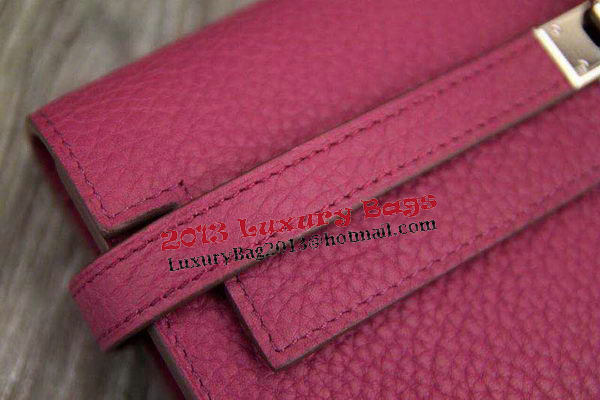 Hermes Kelly Wallet Togo Leather Bi-Fold Purse HA708W Peach Hermes Kelly Wallet Togo Leather Bi-Fold Purse HA708W Peach