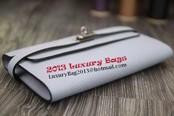 Hermes Kelly Wallet Togo Leather Bi-Fold Purse HA708W SkyBlue Hermes Kelly Wallet Togo Leather Bi-Fold Purse HA708W SkyBlue