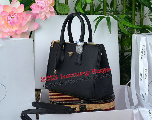 Prada Saffiano Leather Tote Bag PBN1801 Black Prada Saffiano Leather Tote Bag PBN1801 Black