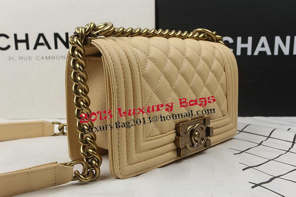 Boy Chanel mini Flap Bag Apricot Cannage Pattern A67025 Gold Boy Chanel mini Flap Bag Apricot Cannage Pattern A67025 Gold