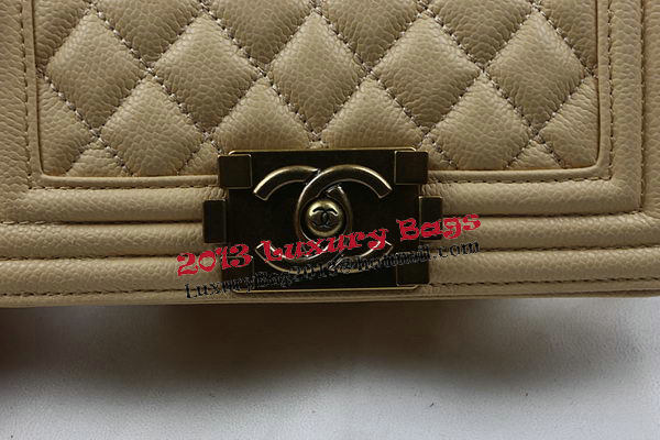 Boy Chanel mini Flap Bag Apricot Cannage Pattern A67025 Gold Boy Chanel mini Flap Bag Apricot Cannage Pattern A67025 Gold