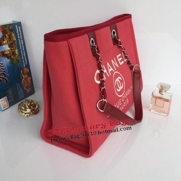 Chanel Medium Canvas Tote Shopping Bag A68045 Rose Chanel Medium Canvas Tote Shopping Bag A68045 Rose