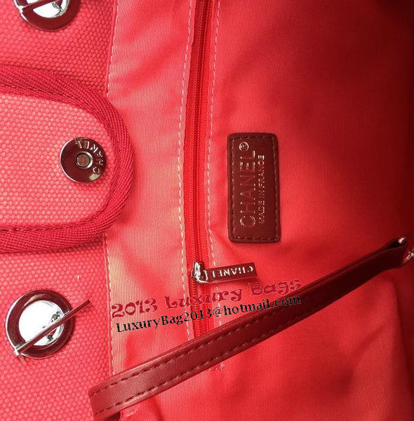 Chanel Medium Canvas Tote Shopping Bag A68045 Rose Chanel Medium Canvas Tote Shopping Bag A68045 Rose