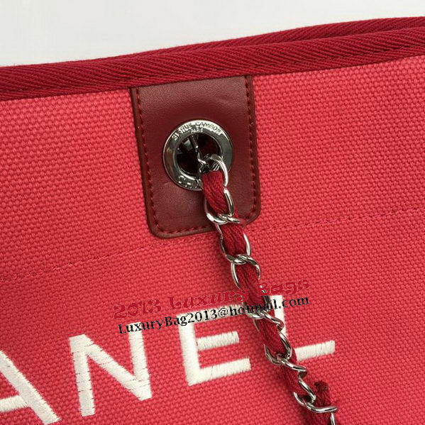 Chanel Medium Canvas Tote Shopping Bag A68045 Rose Chanel Medium Canvas Tote Shopping Bag A68045 Rose