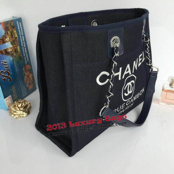 Chanel Medium Canvas Tote Shopping Bag A68045 Royal Chanel Medium Canvas Tote Shopping Bag A68045 Royal