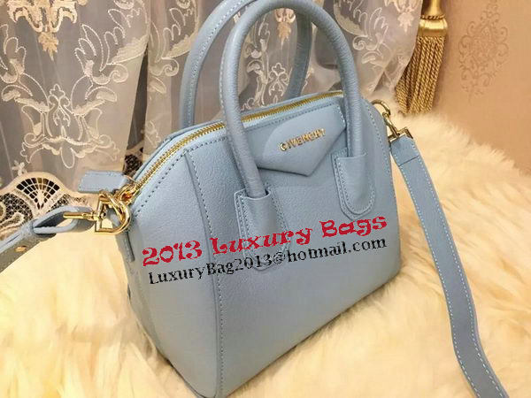 Givenchy mini Antigona Bag Goat Leather G1900 SkyBlue