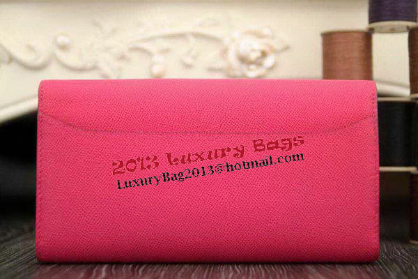 Hermes Constance Long Wallets Original Leather HA909 Rose Hermes Constance Long Wallets Original Leather HA909 Rose