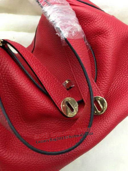 Hermes Lindy 30CM Red Leather Shoulder Bag HLD30 Gold Hermes Lindy 30CM Red Leather Shoulder Bag HLD30 Gold