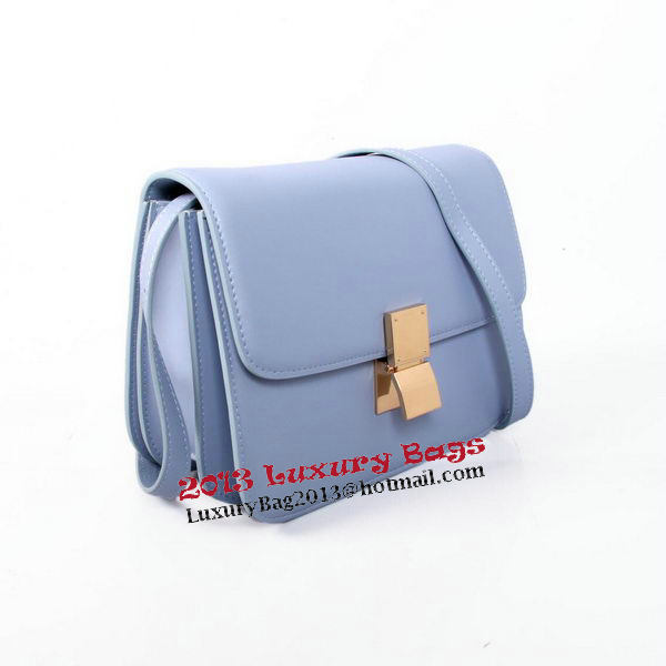 Celine Classic Box Small Flap Bag Smooth Leather C88007C SkyBlue Celine Classic Box Small Flap Bag Smooth Leather C88007C SkyBlue