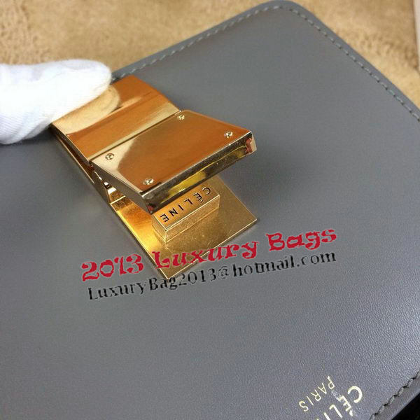 Celine Classic Box mini Flap Bag Smooth Leather C11041T Grey Celine Classic Box mini Flap Bag Smooth Leather C11041T Grey