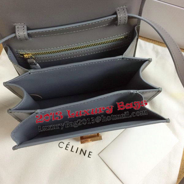 Celine Classic Box mini Flap Bag Smooth Leather C11041T Grey Celine Classic Box mini Flap Bag Smooth Leather C11041T Grey
