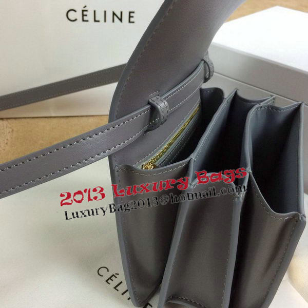 Celine Classic Box mini Flap Bag Smooth Leather C11041T Grey Celine Classic Box mini Flap Bag Smooth Leather C11041T Grey