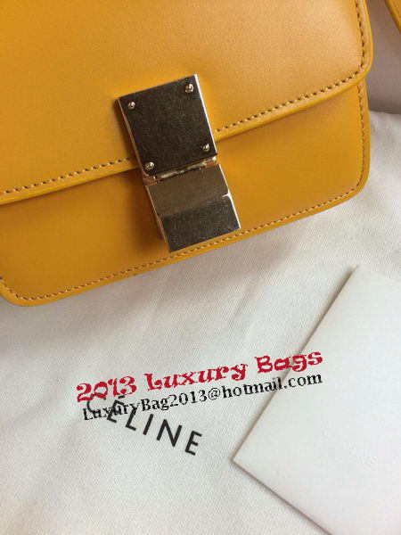 Celine Classic Box mini Flap Bag Smooth Leather C11041T Yellow Celine Classic Box mini Flap Bag Smooth Leather C11041T Yellow