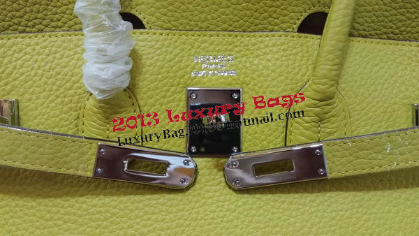 Hermes Birkin 35CM Tote Bag Litchi Leather HB35GL Lemon Hermes Birkin 35CM Tote Bag Litchi Leather HB35GL Lemon