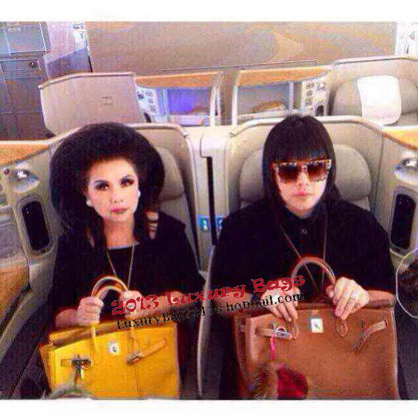 Hermes Birkin 35CM Tote Bag Litchi Leather HB35GL Lemon Hermes Birkin 35CM Tote Bag Litchi Leather HB35GL Lemon