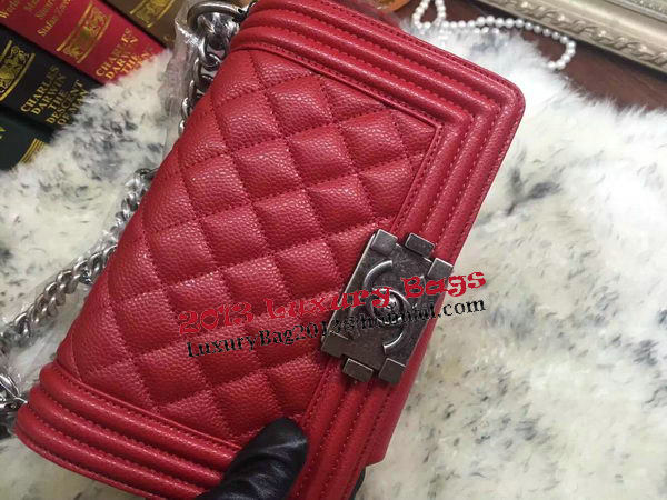 Boy Chanel Flap Shoulder Bag Cannage Pattern A67085 Red Boy Chanel Flap Shoulder Bag Cannage Pattern A67085 Red