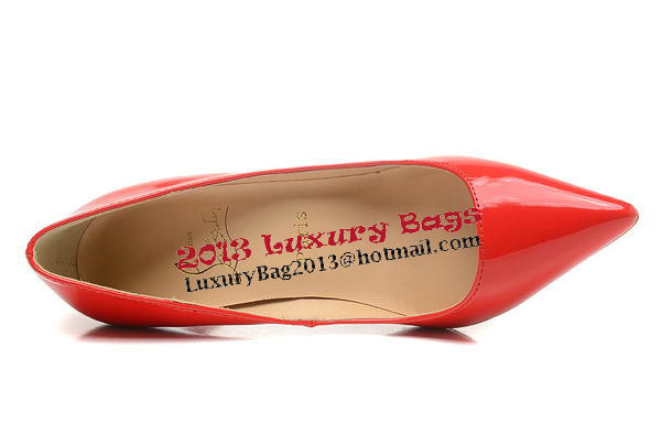 Christian Louboutin 100mm Pump Patent Leather CL1493 Red Christian Louboutin 100mm Pump Patent Leather CL1493 Red