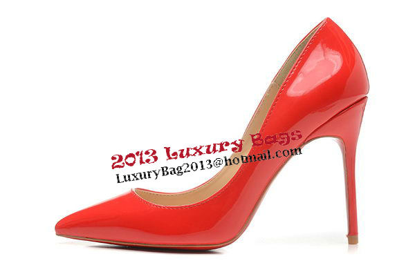 Christian Louboutin 100mm Pump Patent Leather CL1493 Red Christian Louboutin 100mm Pump Patent Leather CL1493 Red