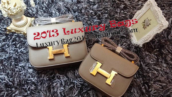 Hermes Constance Bag Litchi Leather H9998 Grey Hermes Constance Bag Litchi Leather H9998 Grey