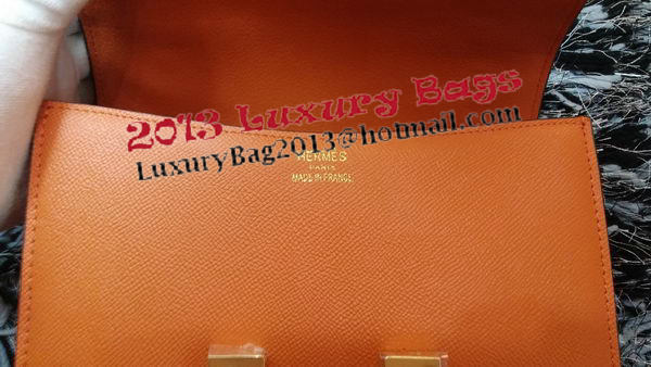 Hermes Constance Bag Litchi Leather H9998 Orange Hermes Constance Bag Litchi Leather H9998 Orange